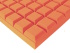 Akustická pěna čokoláda oranžová 50x50x9 cm