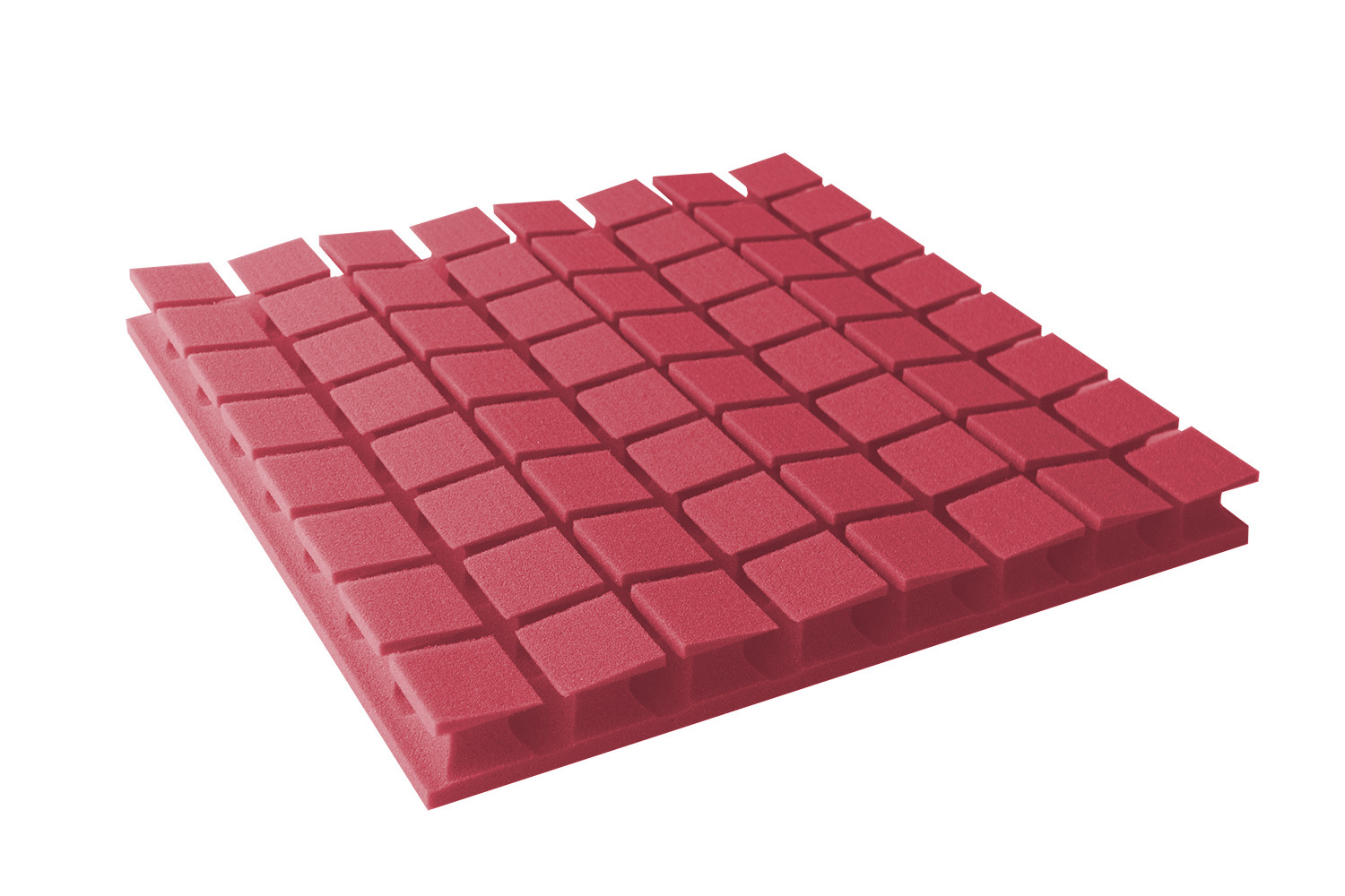 Akustická pěna premium PM-8K-U červená 60x60x6 cm