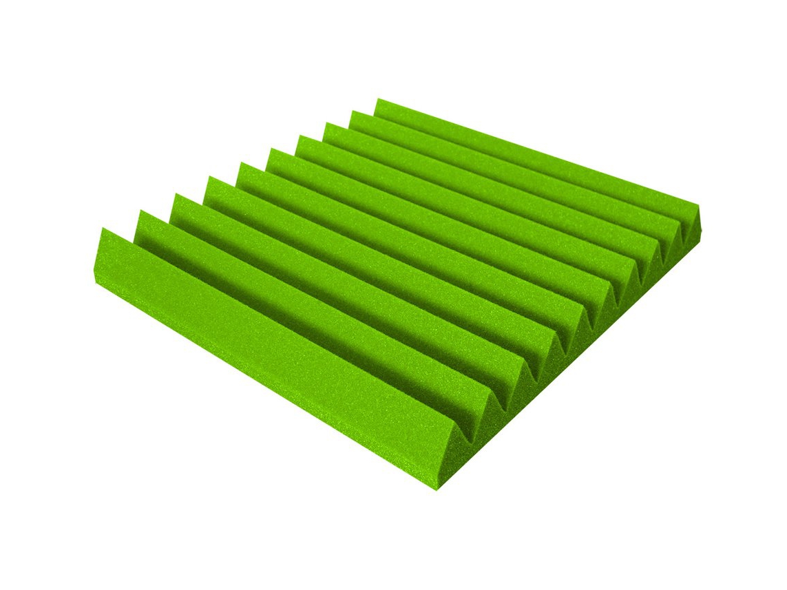 Mega-acoustic Akustická pěna V-profil zelená 50x50x7 cm