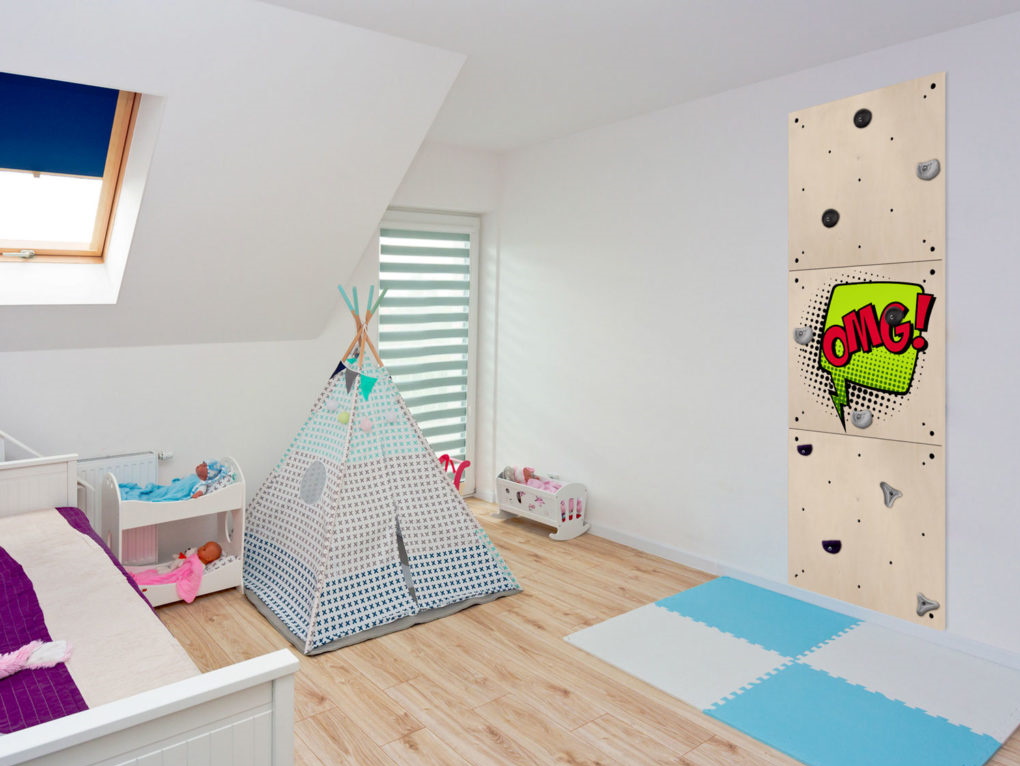 Levně e-matrace.com Lezecká stěna pro děti OMG
