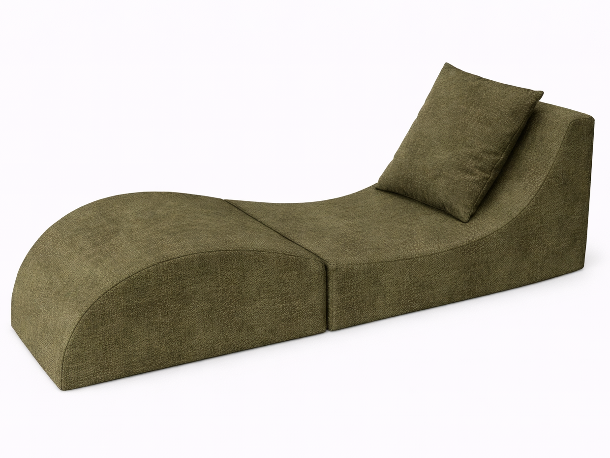 Levně e-matrace.com Skládací relaxační křeslo | Lehátko | Taburet | Winter Moss