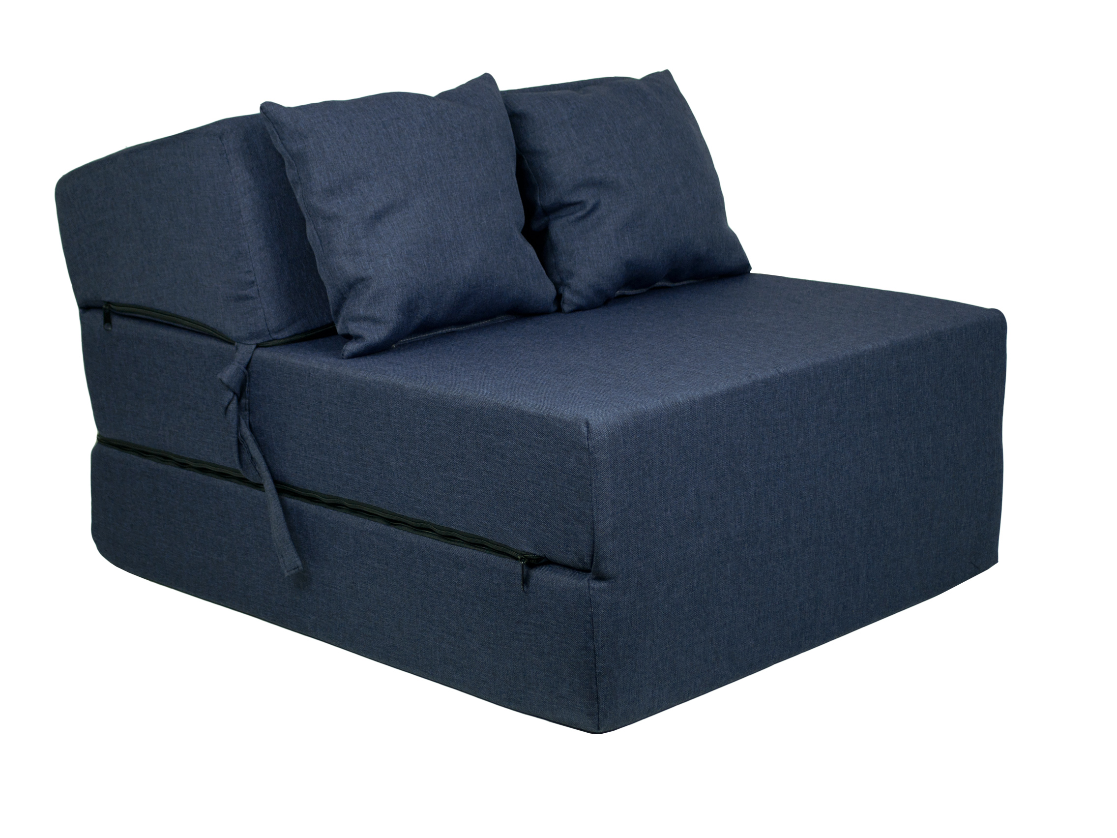 Fimex Rozkládací křeslo - matrace pro hosty Comfort Sawana modré 70x200x15 cm