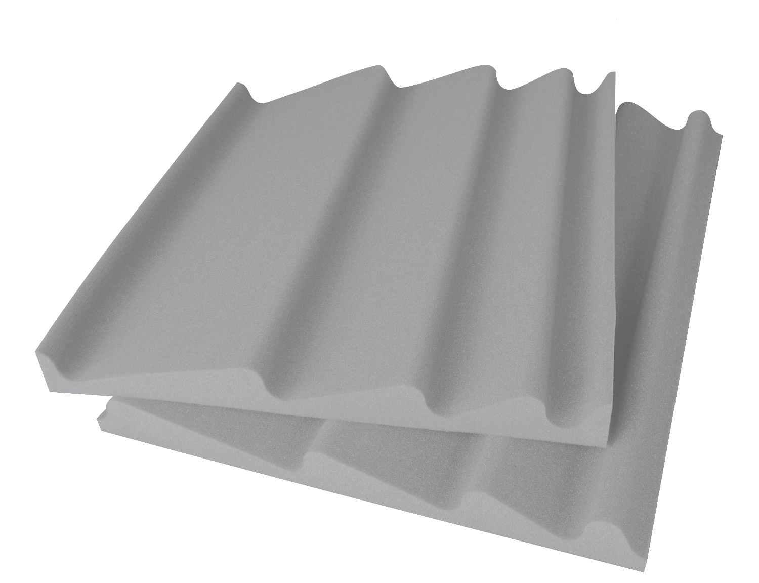 Akustická pěna Premium Vlna A+B světle šedá