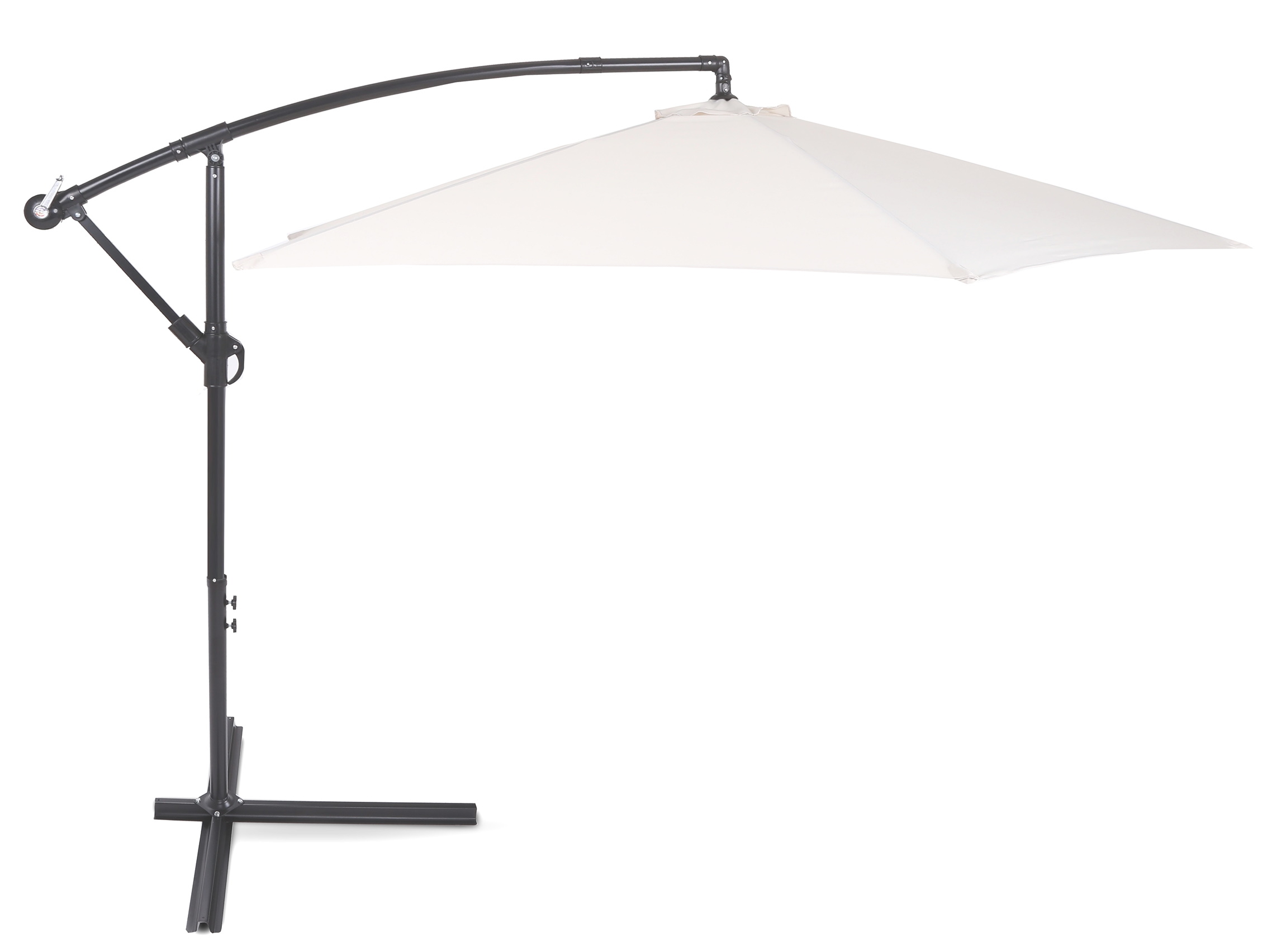 Zahradní slunečník Malabo Grey / Ecru