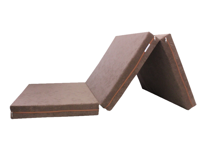 Skládací matrace pro hosty hnědá 10 cm