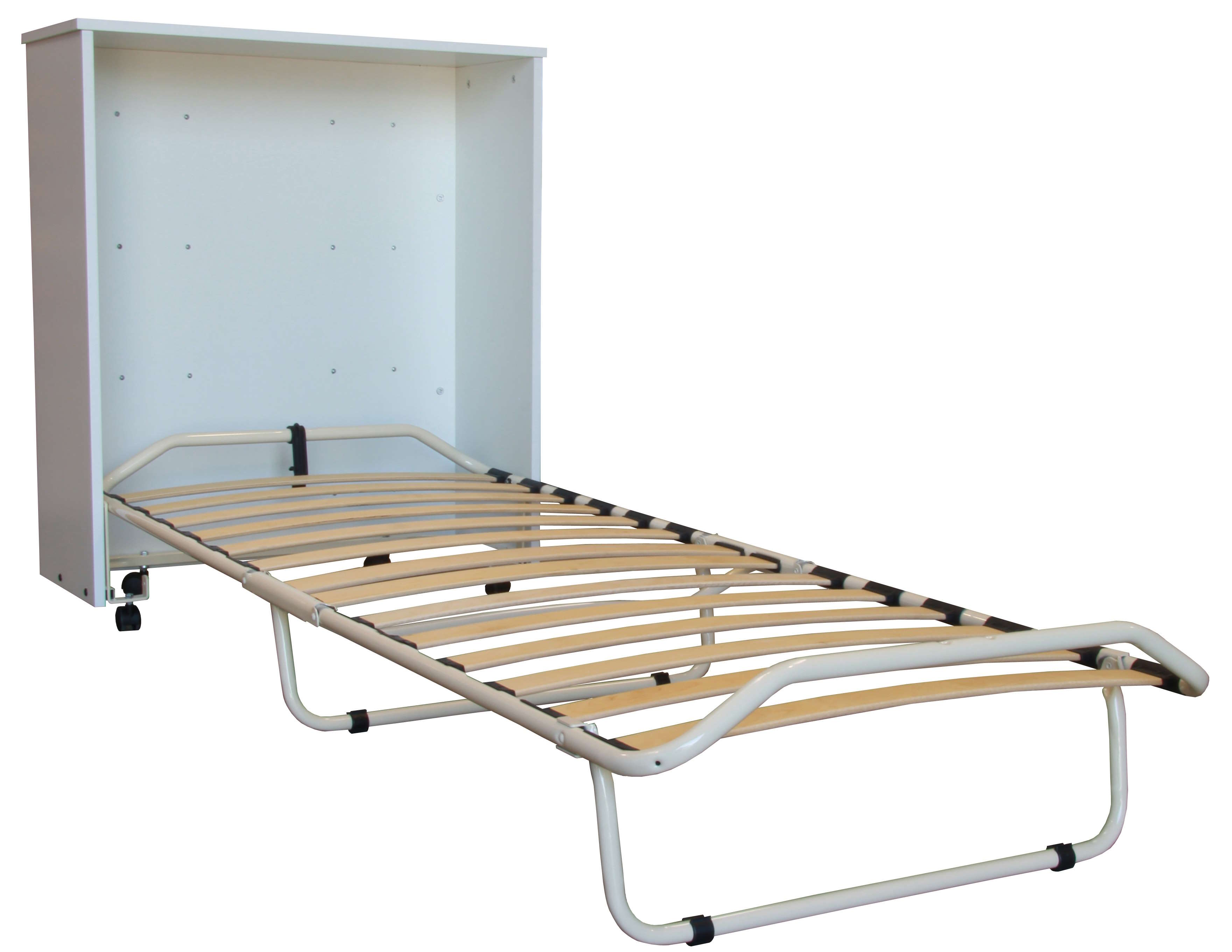 Levně Veraflex Skládací postel ve skříňce Pisolo 80x190 cm - bílá