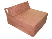 Dětské rozkládací křeslo - světle hnědé Dětské rozkládací křeslo - světle hnědé