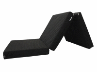 Skládací matrace Deluxe černá 90x195 cm Skládací matrace Deluxe černá 90x195 cm